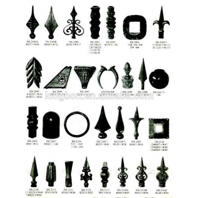 wrought iron fence spears